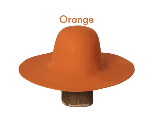 Orange Felt Hat